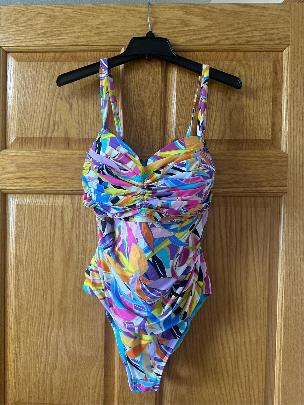 Bleu Rod Beattie Multicolor Twist-Front One-Piece